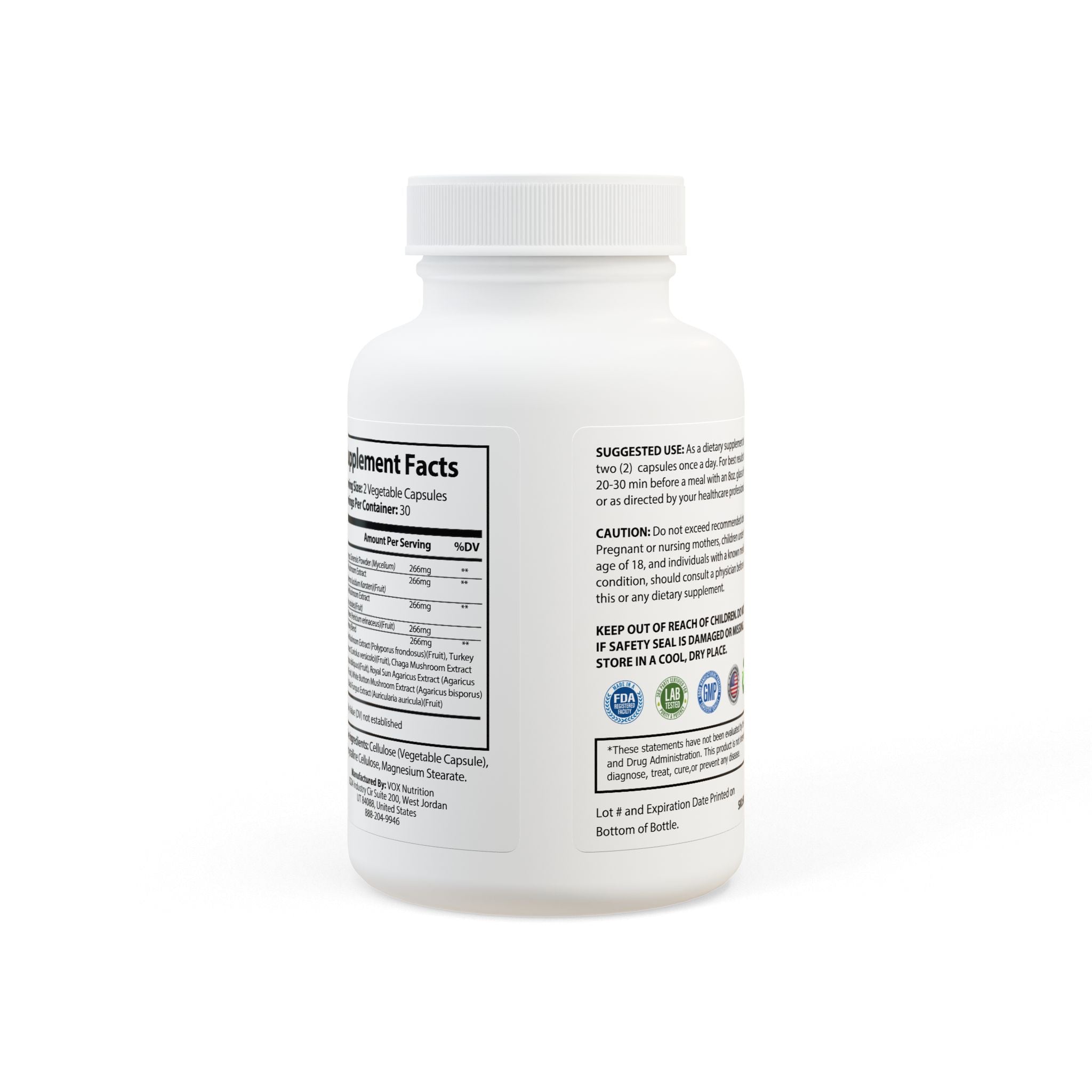 Clarity Stack - Mushroom Blend Supplement (60 Capsules)